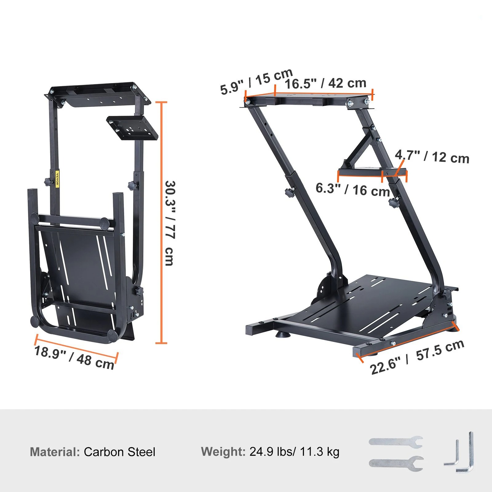 Pc Gaming Setup - Support de volant réglable pour simulateur