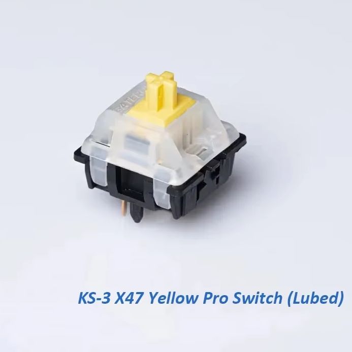 Pc Gaming Yellow - Gateron Milky Top Noir Astronomique Jaune
