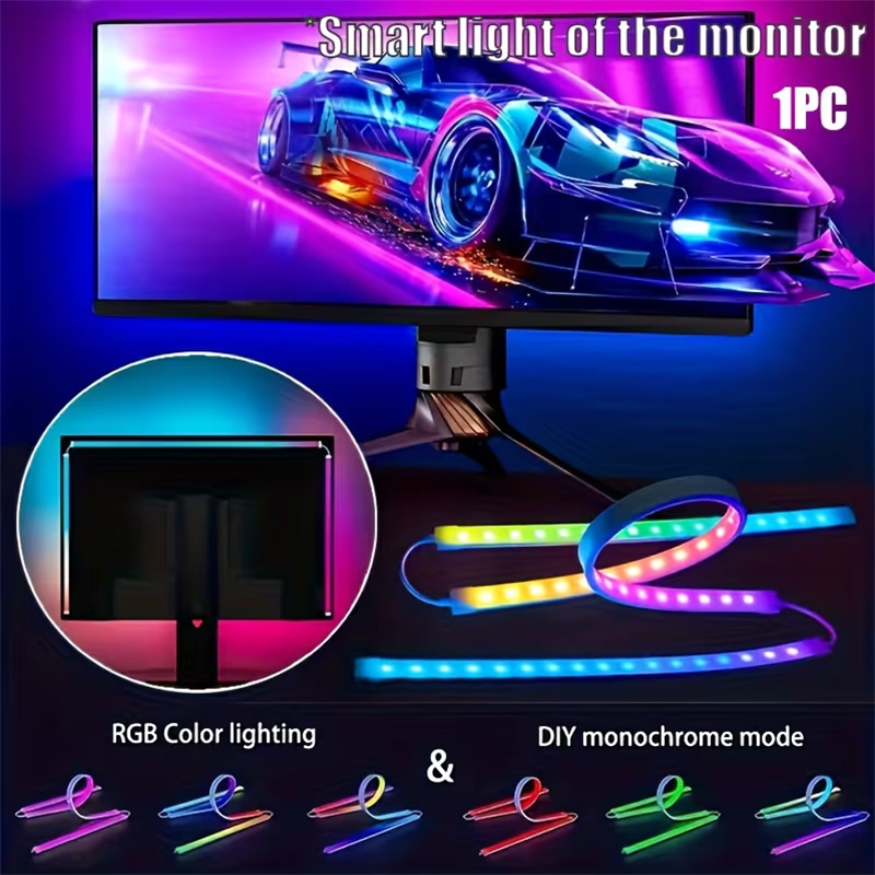 No Rgb Gaming Pc - Bande lumineuse RGB pour jeux, rétroéclairage