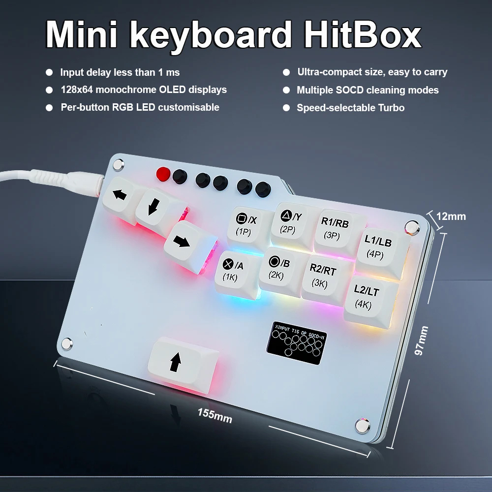 No Rgb Gaming Pc - Hitbox-Mini clavier de poche GP2040 CE