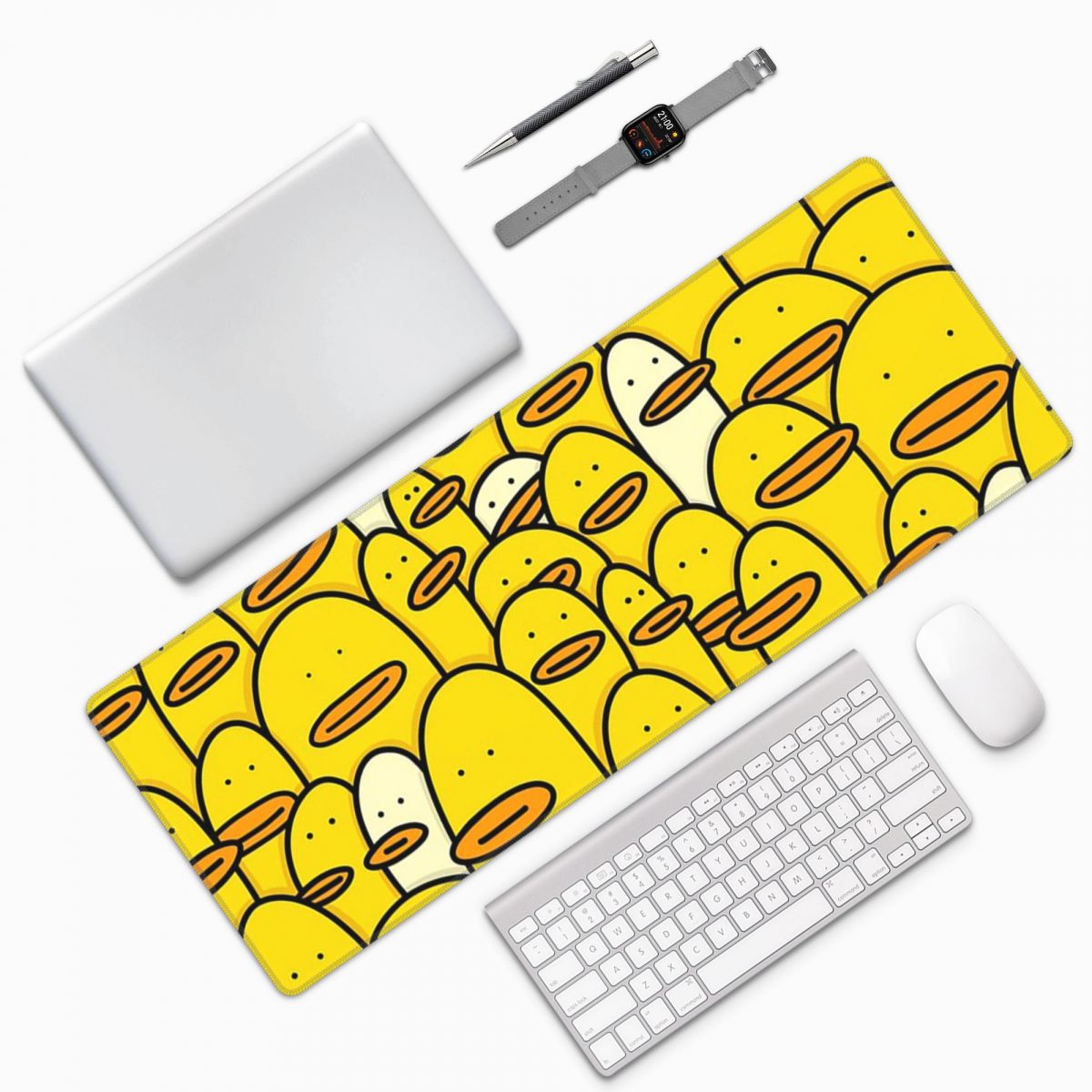 Pc Gaming Yellow - Grand tapis de souris motif canard