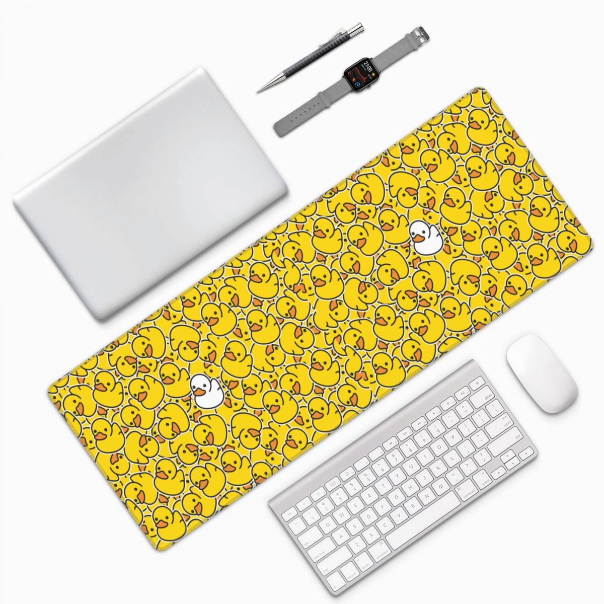 Pc Gaming Yellow - Grand tapis de souris motif canard
