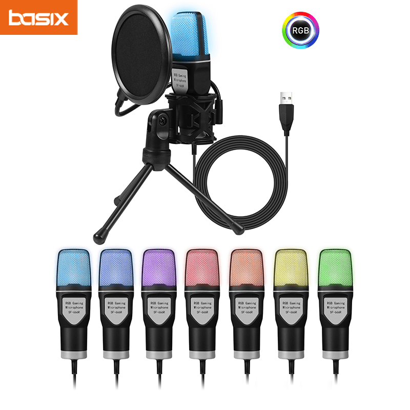 No Rgb Gaming Pc - Microphone USB de jeu pour PC,