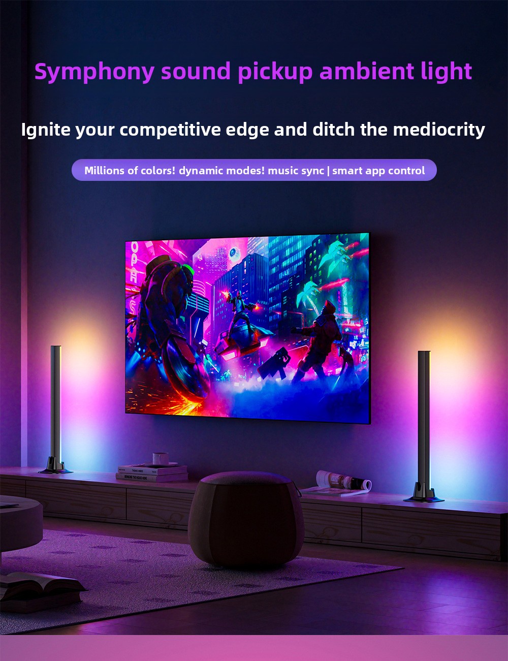 Barre lumineuse rythmique RGB  - No Rgb Gaming Pc avis et prix