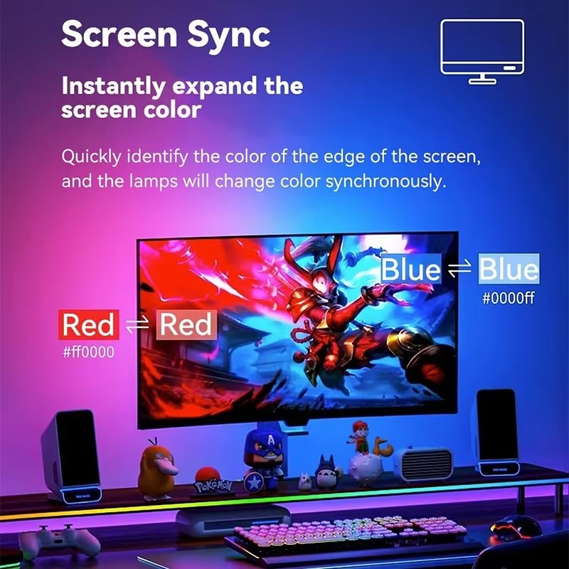 Bande lumineuse de jeu RGB, ré - No Rgb Gaming Pc avis et prix