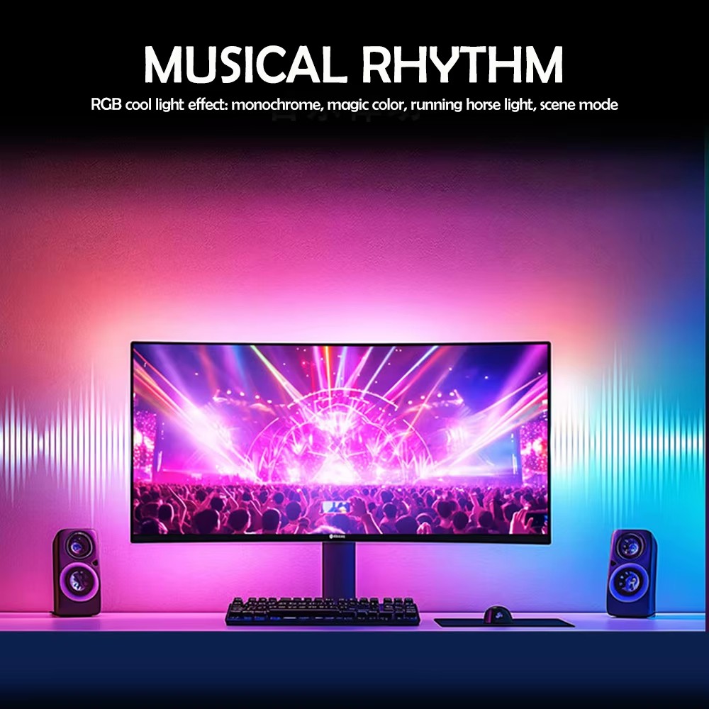 Bande lumineuse de jeu RGB, ré - No Rgb Gaming Pc avis et prix