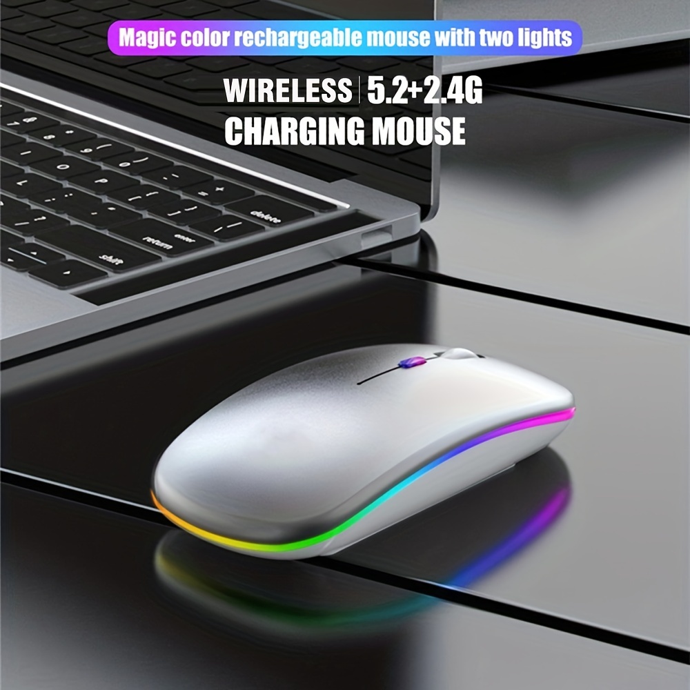 Souris sans fil rvb Rechargeab - No Rgb Gaming Pc avis et prix