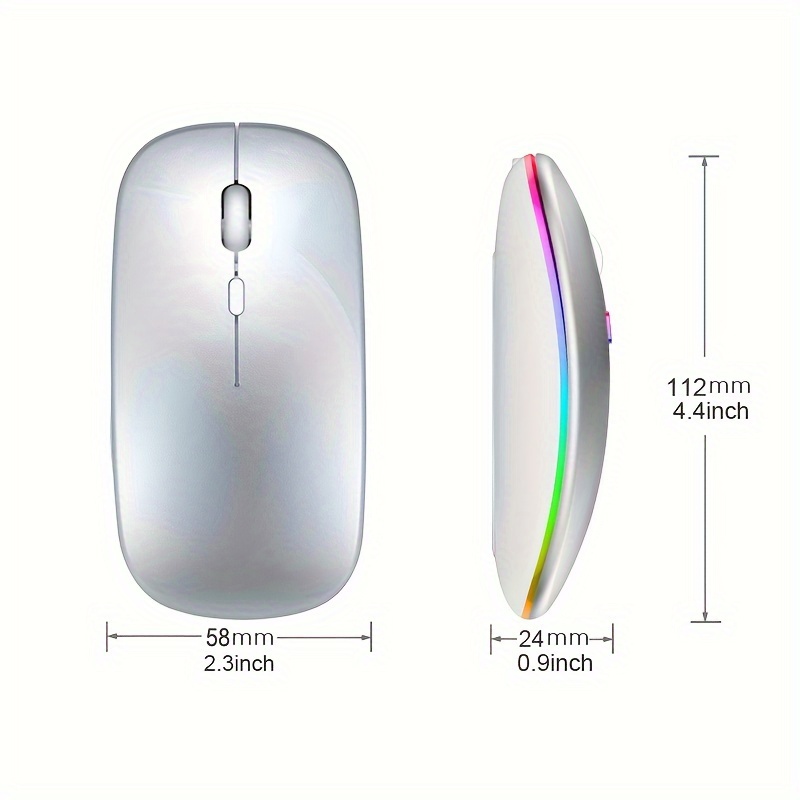 Souris sans fil rvb Rechargeab - No Rgb Gaming Pc avis et prix
