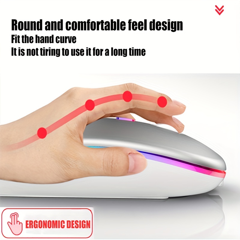 Souris sans fil rvb Rechargeab - No Rgb Gaming Pc avis et prix