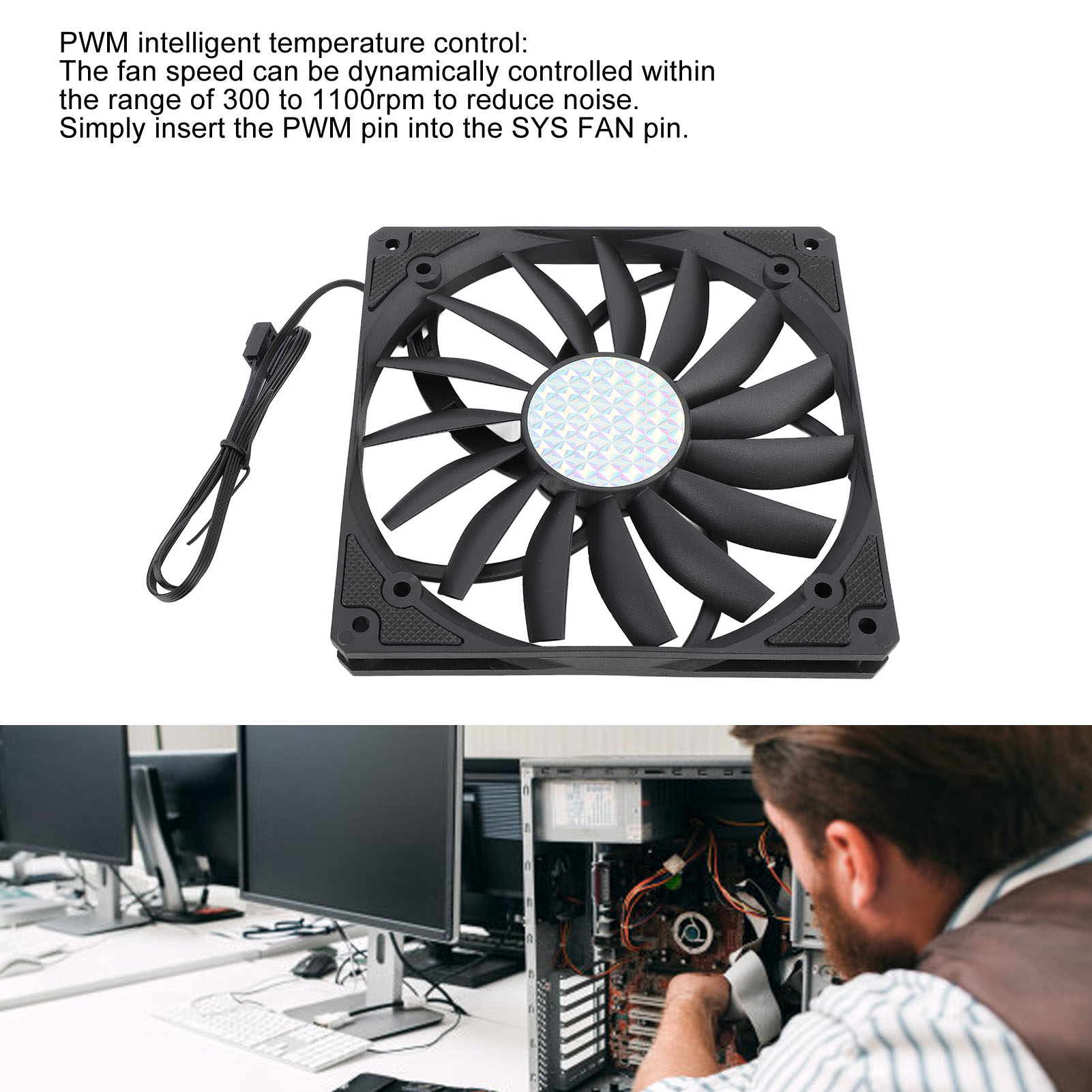 Ventilateur de boîtier PWM 4 b - Pc Case Fan avis et prix